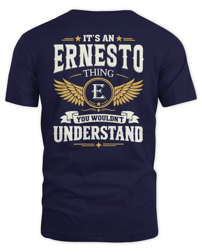 ERNESTO KT06-M008 It’s a [NAME] Thing – You Wouldn’t Understand | Personalized Vintage T-Shirt - Unisex Standard T-Shirt - Navy