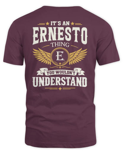 ERNESTO KT06-M008 It’s a [NAME] Thing – You Wouldn’t Understand | Personalized Vintage T-Shirt - Unisex Standard T-Shirt - Maroon