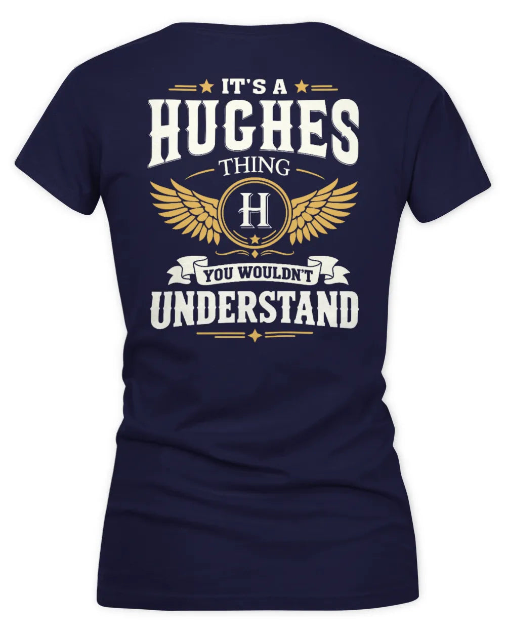 HUGHES KT06-M008 It’s a [NAME] Thing – You Wouldn’t Understand | Personalized Vintage T-Shirt - Women's V-Neck T-Shirt - Navy
