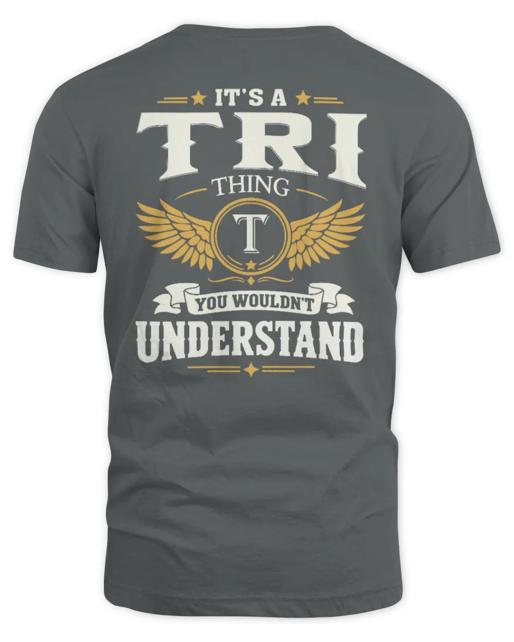 TRI KT06-M008 It’s a [NAME] Thing – You Wouldn’t Understand | Personalized Vintage T-Shirt - Unisex Standard T-Shirt - Charcoal