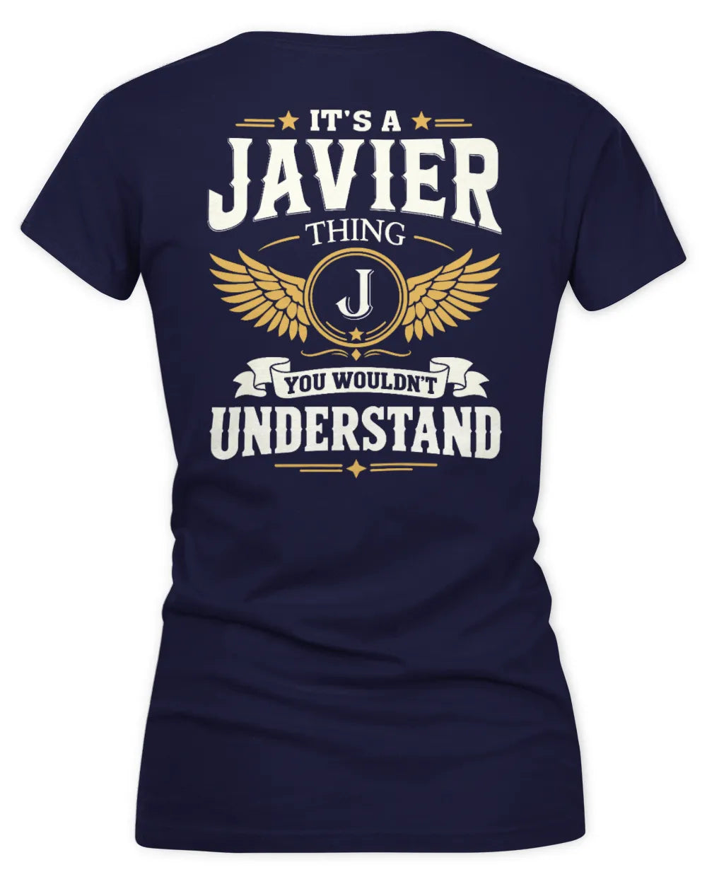 JAVIER KT06-M008 It’s a [NAME] Thing – You Wouldn’t Understand | Personalized Vintage T-Shirt - Women's V-Neck T-Shirt - Navy