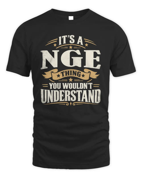 NGE P08 TH51 - Personalized “It’s a/an [NAME] Thing – You Wouldn’t Understand” Shirt - Unisex Standard T-Shirt - Black