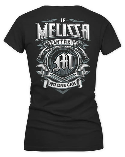 MELISSA AP81-K4-626 - Personalized Ahmed Quote Apparel “If Ahmed Can't Fix It, No One Can” - Women's V-Neck T-Shirt - Black
