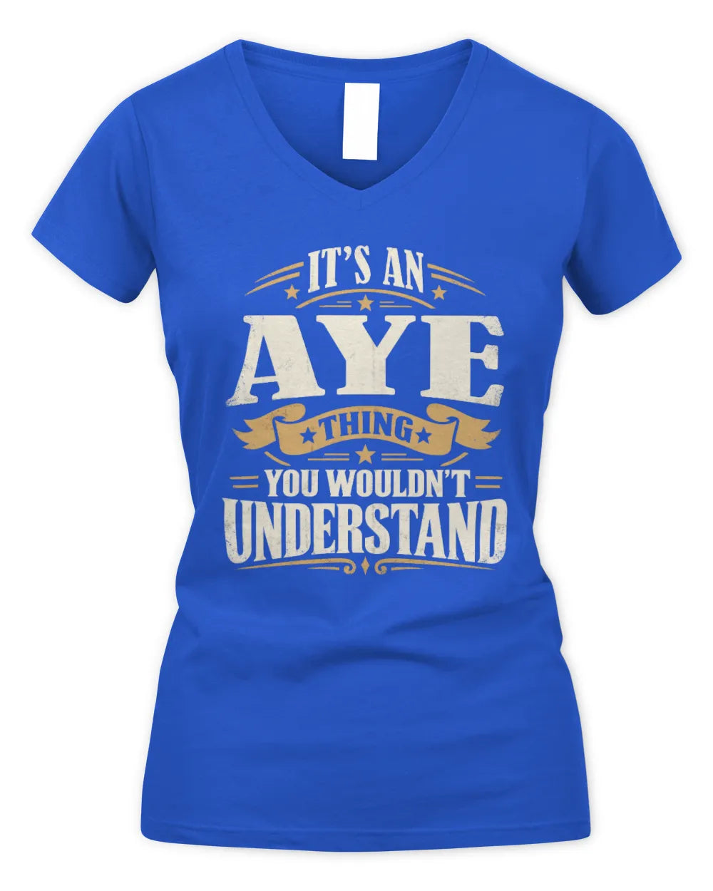 AYE P08 TH51 - Personalized “It’s a/an [NAME] Thing – You Wouldn’t Understand” Shirt - Women's V-Neck T-Shirt - Royal