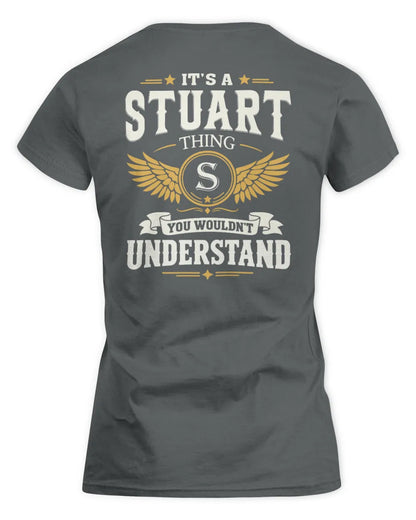 STUART KT06-M008 It’s a [NAME] Thing – You Wouldn’t Understand | Personalized Vintage T-Shirt - Women's Standard T-Shirt - Charcoal
