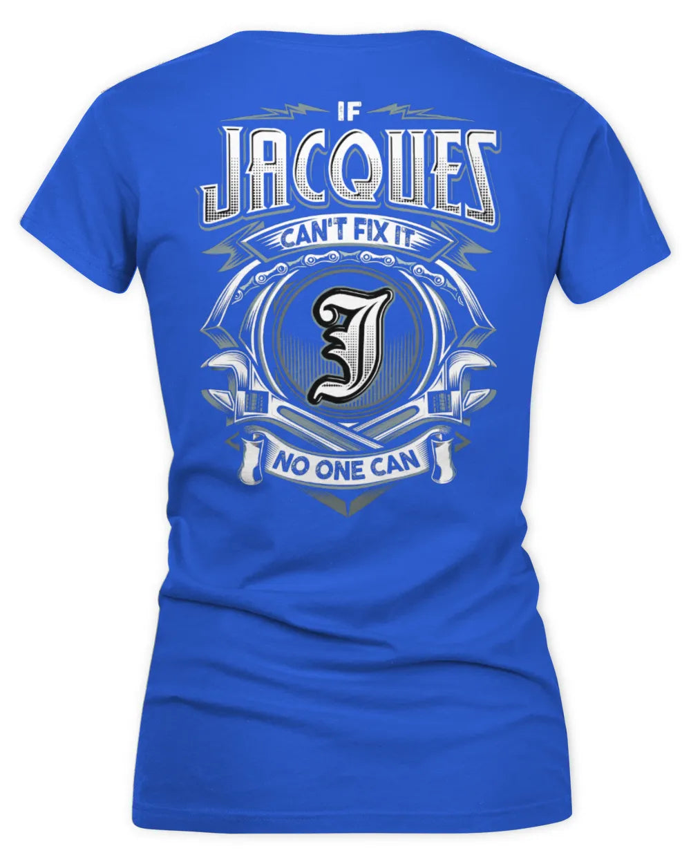JACQUES AP81-K4-626 - Personalized Ahmed Quote Apparel “If Ahmed Can't Fix It, No One Can” - Women's V-Neck T-Shirt - Royal