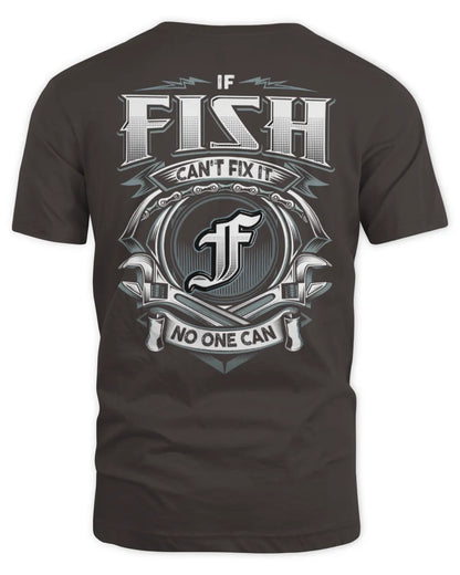 FISH AP81-K4-626 - Personalized Ahmed Quote Apparel “If Ahmed Can't Fix It, No One Can” - Unisex Standard T-Shirt - Dark Chocolate