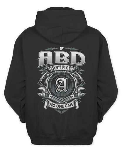 ABD AP81-K4-626 - Personalized Ahmed Quote Apparel “If Ahmed Can't Fix It, No One Can” - Unisex Hoodie - Black