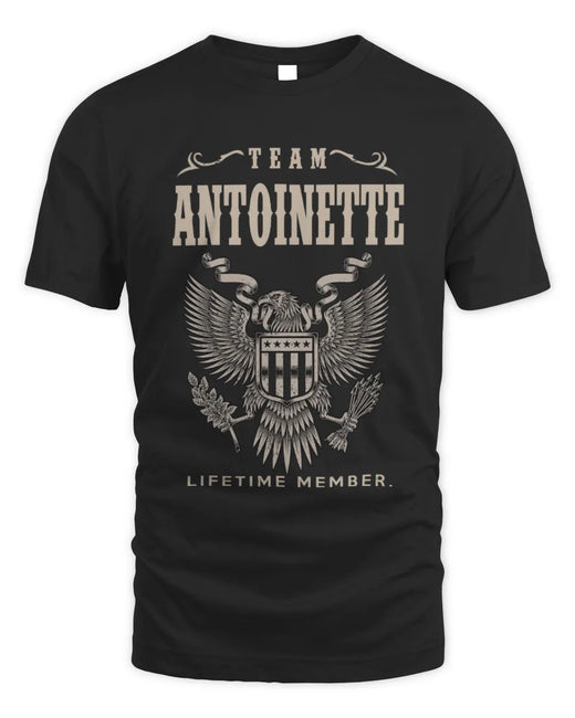 ANTOINETTE TP06-K82 – Personalized Classic Style Apparel “Team NAME Lifetime Member”