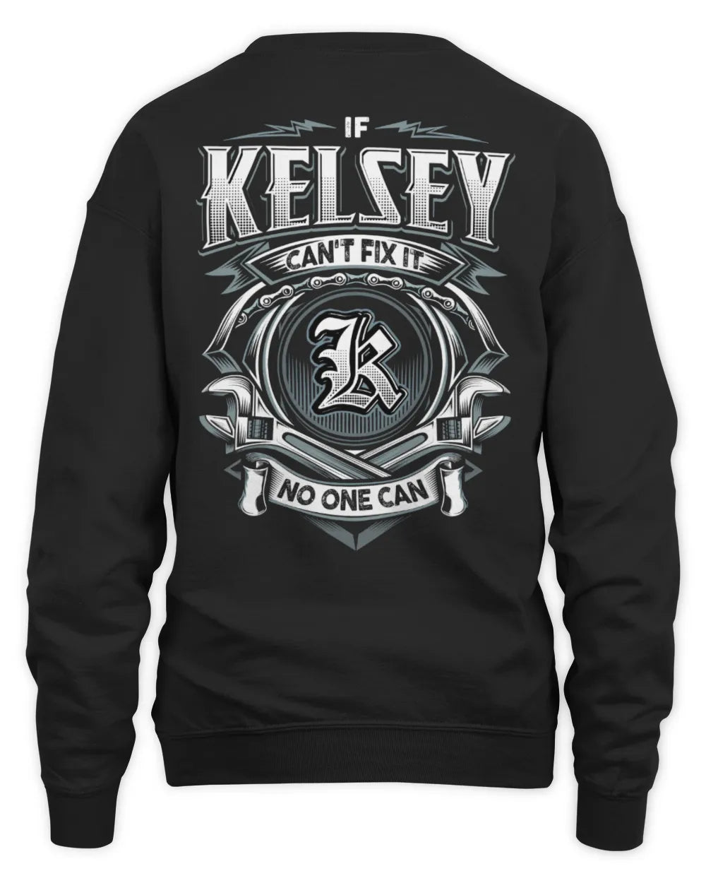KELSEY AP81-K4-626 - Personalized Ahmed Quote Apparel “If Ahmed Can't Fix It, No One Can” - Unisex Sweatshirt - Black