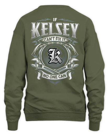 KELSEY AP81-K4-626 - Personalized Ahmed Quote Apparel “If Ahmed Can't Fix It, No One Can” - Unisex Sweatshirt - Military Green