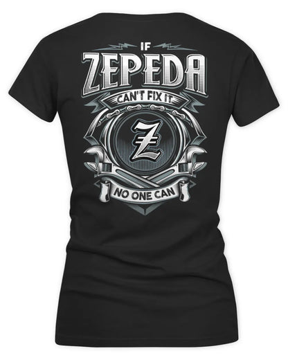 ZEPEDA AP81-K4-626 - Personalized Ahmed Quote Apparel “If Ahmed Can't Fix It, No One Can” - Women's V-Neck T-Shirt - Black