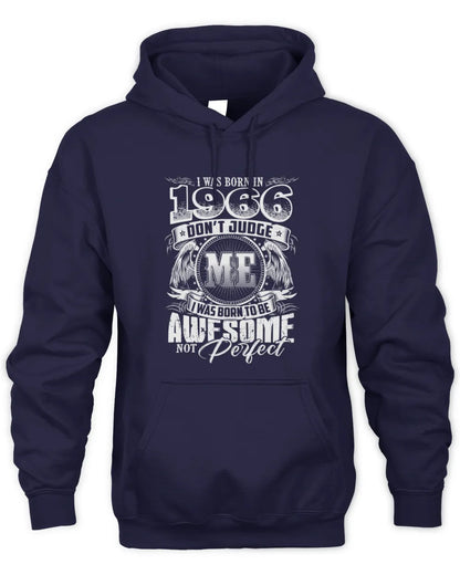1966 HH89-K2 – Awesome Birth Year Quote T-Shirt - Unisex Hoodie - Navy