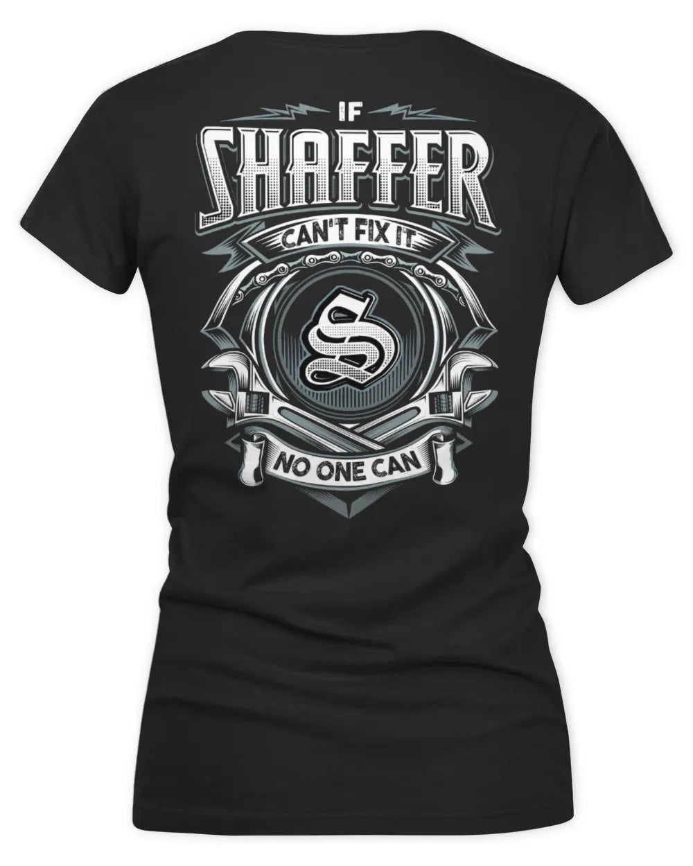 SHAFFER AP81-K4-626 - Personalized Ahmed Quote Apparel “If Ahmed Can't Fix It, No One Can” - Women's V-Neck T-Shirt - Black