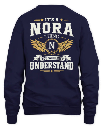 NORA KT06-M008 It’s a [NAME] Thing – You Wouldn’t Understand | Personalized Vintage T-Shirt - Unisex Sweatshirt - Navy