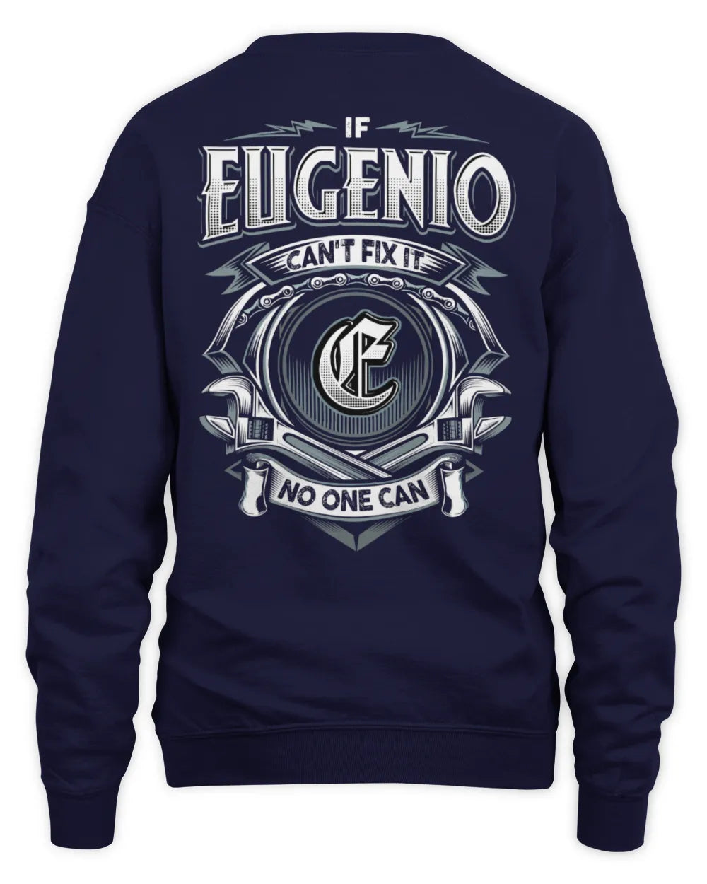 EUGENIO AP81-K4-626 - Personalized Ahmed Quote Apparel “If Ahmed Can't Fix It, No One Can” - Unisex Sweatshirt - Navy