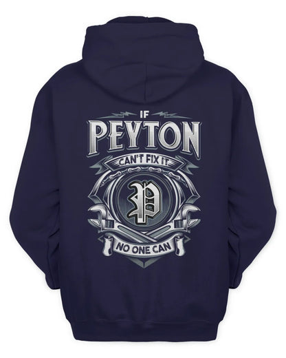 PEYTON AP81-K4-626 - Personalized Ahmed Quote Apparel “If Ahmed Can't Fix It, No One Can” - Unisex Hoodie - Navy