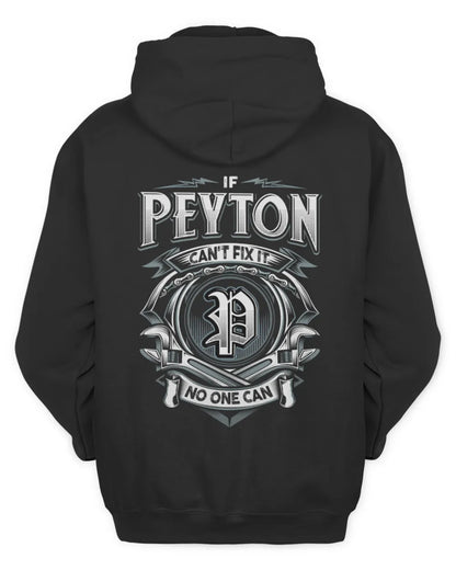 PEYTON AP81-K4-626 - Personalized Ahmed Quote Apparel “If Ahmed Can't Fix It, No One Can” - Unisex Hoodie - Black