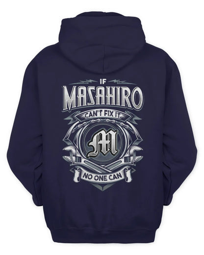 MASAHIRO AP81-K4-626 - Personalized Ahmed Quote Apparel “If Ahmed Can't Fix It, No One Can” - Unisex Hoodie - Navy