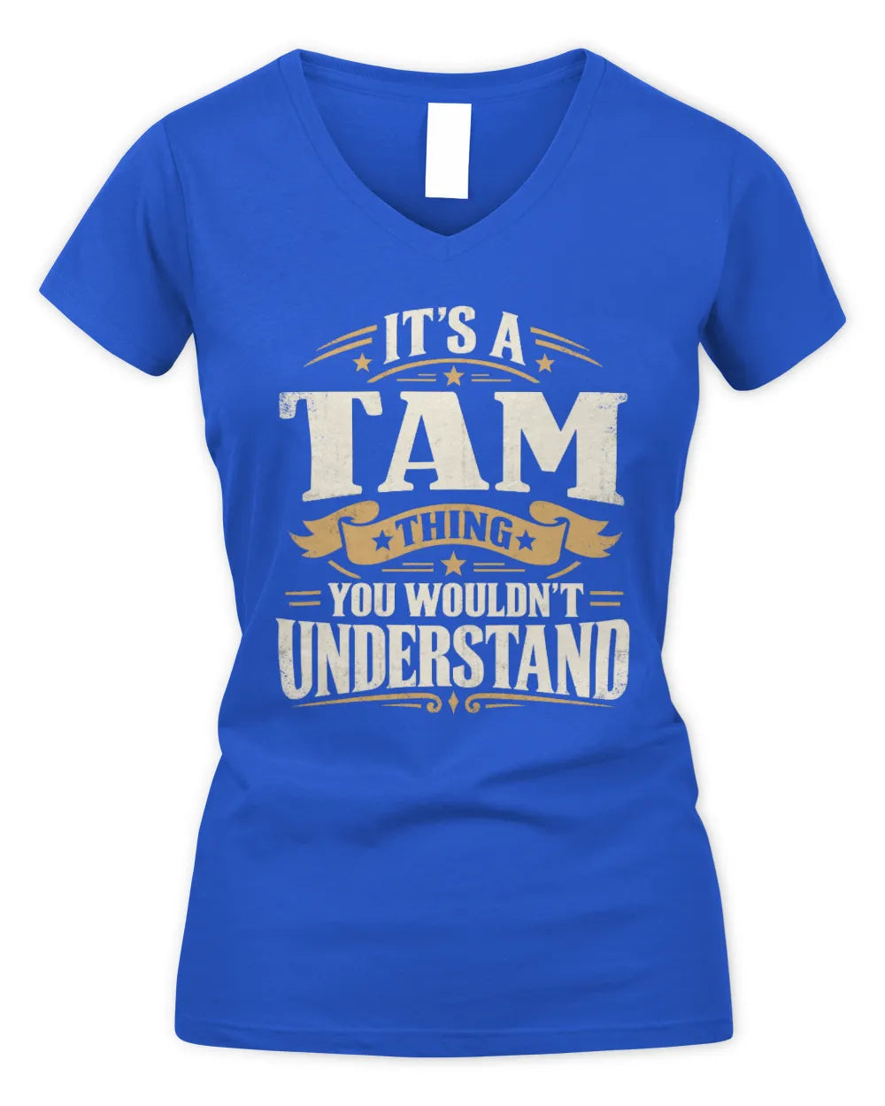 TAM P08 TH51 - Personalized “It’s a/an [NAME] Thing – You Wouldn’t Understand” Shirt - Women's V-Neck T-Shirt - Royal
