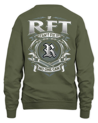 RFT AP81-K4-626 - Personalized Ahmed Quote Apparel “If Ahmed Can't Fix It, No One Can” - Unisex Sweatshirt - Military Green