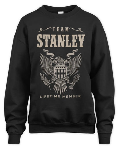 STANLEY TP06-K82 – Personalized Classic Style Apparel “Team NAME Lifetime Member” - Unisex Sweatshirt - Black