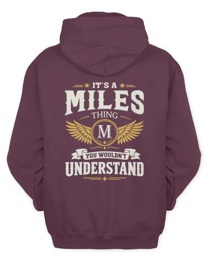 MILES KT06-M008 It’s a [NAME] Thing – You Wouldn’t Understand | Personalized Vintage T-Shirt - Unisex Hoodie - Maroon