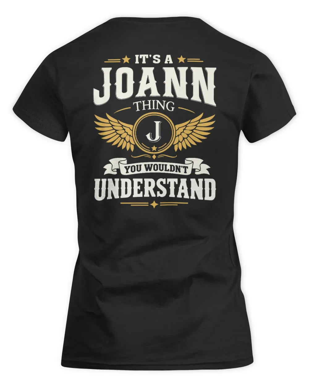 JOANN KT06-M008 It’s a [NAME] Thing – You Wouldn’t Understand | Personalized Vintage T-Shirt - Women's Standard T-Shirt - Black