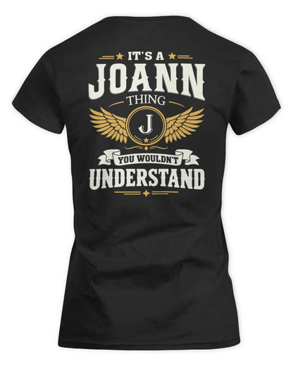 JOANN KT06-M008 It’s a [NAME] Thing – You Wouldn’t Understand | Personalized Vintage T-Shirt - Women's Standard T-Shirt - Black