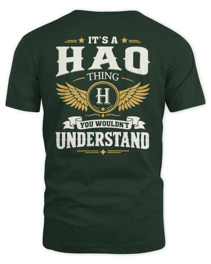 HAO KT06-M008 It’s a [NAME] Thing – You Wouldn’t Understand | Personalized Vintage T-Shirt - Unisex Standard T-Shirt - Forest Green