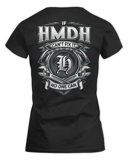 HMDH AP81-K4-626 - Personalized Ahmed Quote Apparel “If Ahmed Can't Fix It, No One Can” - Women's Standard T-Shirt - Black