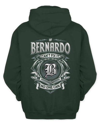BERNARDO AP81-K4-626 - Personalized Ahmed Quote Apparel “If Ahmed Can't Fix It, No One Can” - Unisex Hoodie - Forest Green