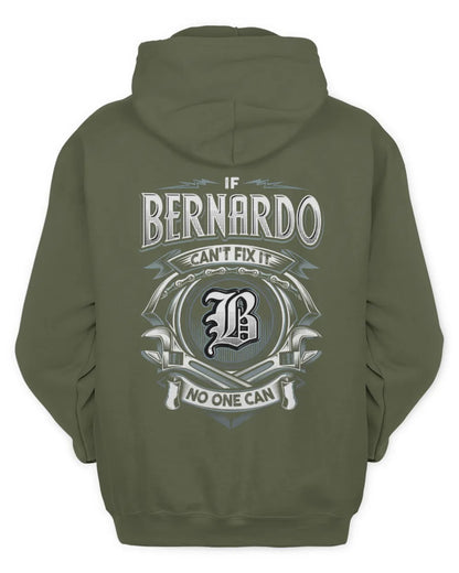 BERNARDO AP81-K4-626 - Personalized Ahmed Quote Apparel “If Ahmed Can't Fix It, No One Can” - Unisex Hoodie - Military Green