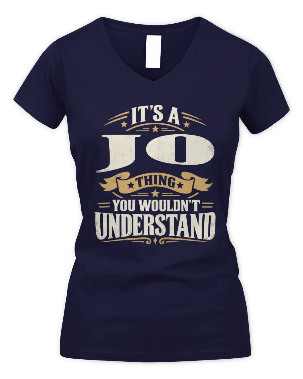 JO P08 TH51 - Personalized “It’s a/an [NAME] Thing – You Wouldn’t Understand” Shirt - Women's V-Neck T-Shirt - Navy