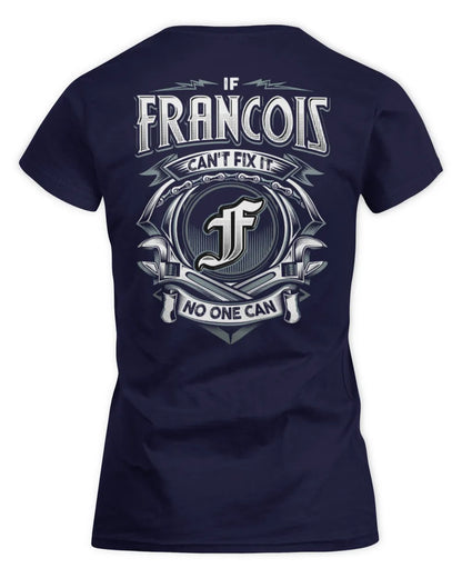 FRANCOIS AP81-K4-626 - Personalized Ahmed Quote Apparel “If Ahmed Can't Fix It, No One Can” - Women's Standard T-Shirt - Navy