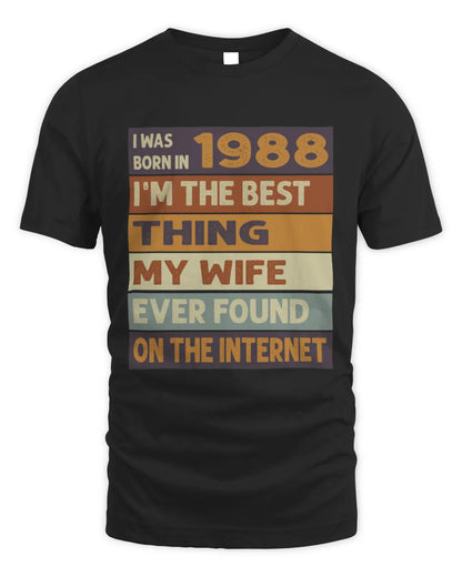 1988 HH89-K2 – Funny Birth Year Wife Quote T-Shirt - Unisex Standard T-Shirt - Black