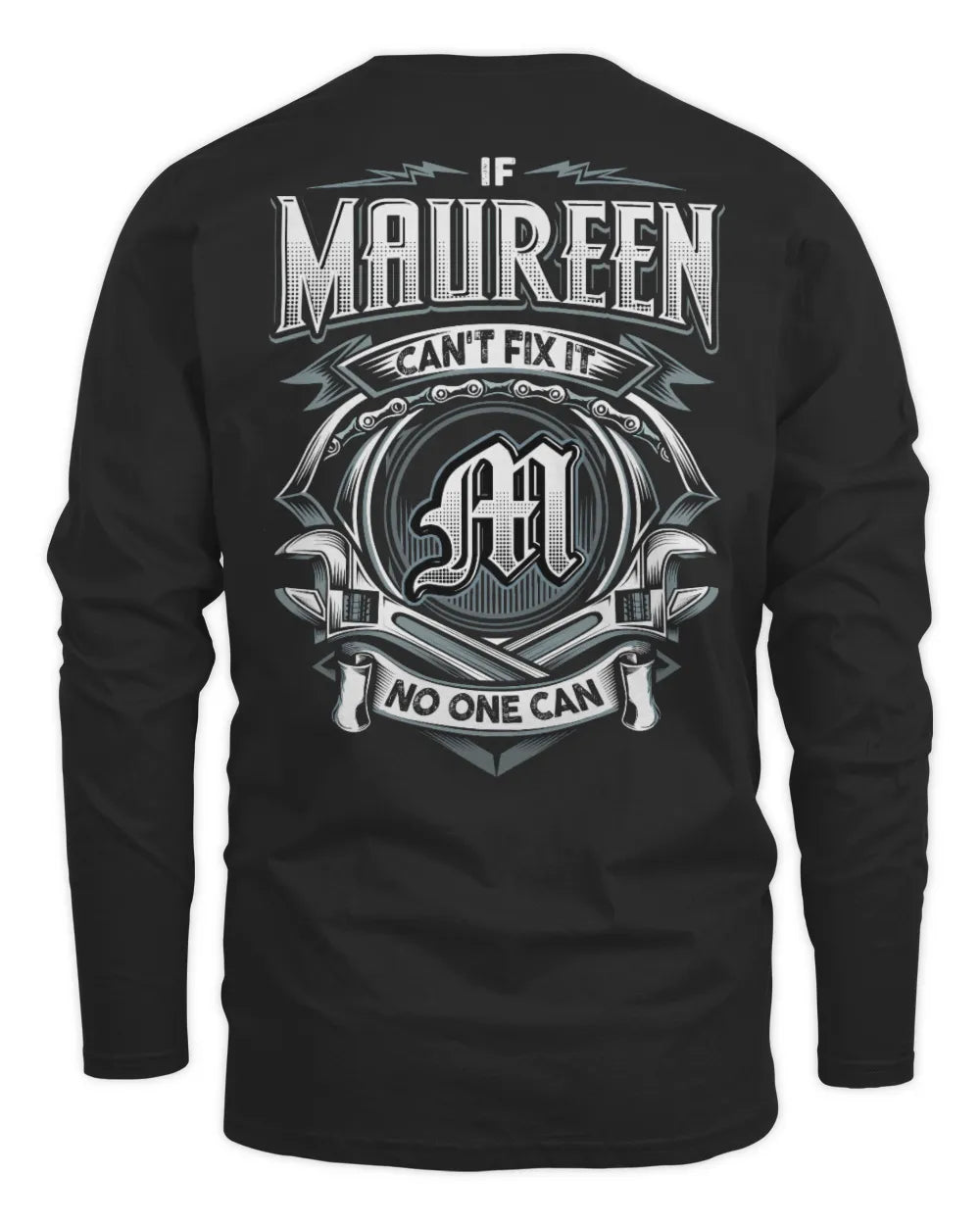 MAUREEN AP81-K4-626 - Personalized Ahmed Quote Apparel “If Ahmed Can't Fix It, No One Can” - Men's Long Sleeved T-Shirt - Black