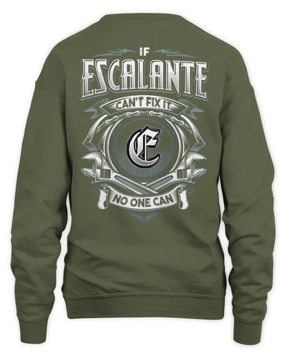 ESCALANTE AP81-K4-626 - Personalized Ahmed Quote Apparel “If Ahmed Can't Fix It, No One Can” - Unisex Sweatshirt - Military Green