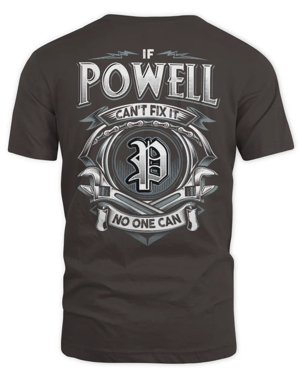 POWELL AP81-K4-626 - Personalized Ahmed Quote Apparel “If Ahmed Can't Fix It, No One Can” - Unisex Standard T-Shirt - Dark Chocolate