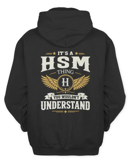 HSM KT06-M008 It’s a [NAME] Thing – You Wouldn’t Understand | Personalized Vintage T-Shirt - Unisex Hoodie - Black