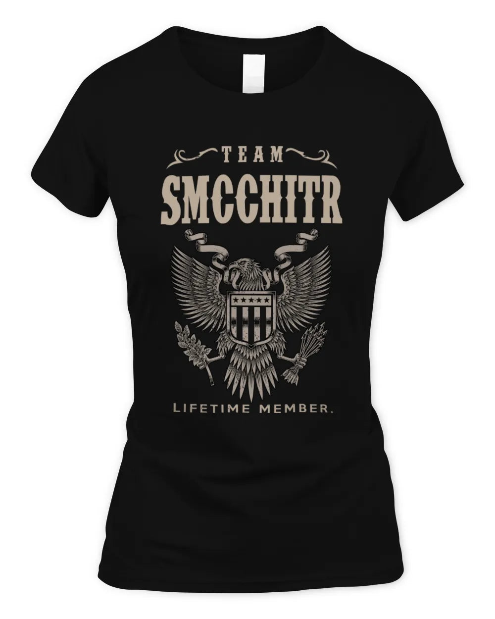 SMCCHITR TP06-K82 – Personalized Classic Style Apparel “Team NAME Lifetime Member” - Women's Standard T-Shirt - Black