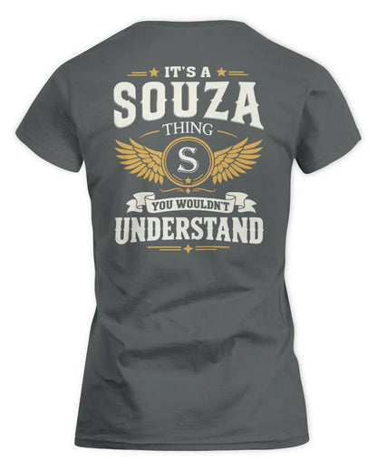 SOUZA KT06-M008 It’s a [NAME] Thing – You Wouldn’t Understand | Personalized Vintage T-Shirt - Women's Standard T-Shirt - Charcoal