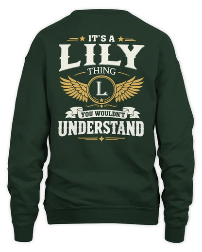 LILY KT06-M008 It’s a [NAME] Thing – You Wouldn’t Understand | Personalized Vintage T-Shirt - Unisex Sweatshirt - Forest Green