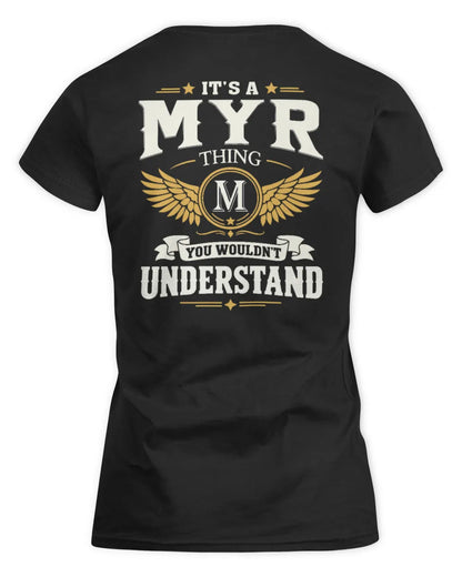 MYR KT06-M008 It’s a [NAME] Thing – You Wouldn’t Understand | Personalized Vintage T-Shirt - Women's Standard T-Shirt - Black