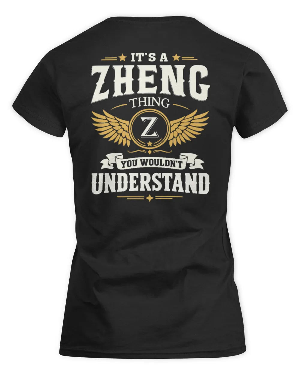 ZHENG KT06-M008 It’s a [NAME] Thing – You Wouldn’t Understand | Personalized Vintage T-Shirt - Women's Standard T-Shirt - Black