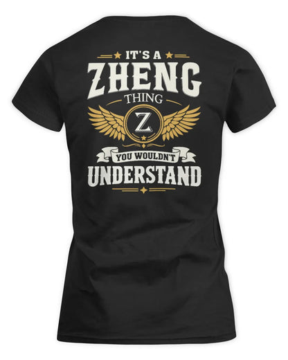 ZHENG KT06-M008 It’s a [NAME] Thing – You Wouldn’t Understand | Personalized Vintage T-Shirt - Women's Standard T-Shirt - Black