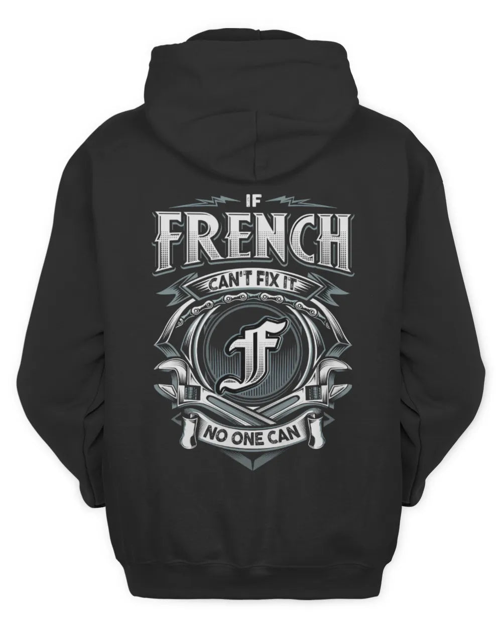 FRENCH AP81-K4-626 - Personalized Ahmed Quote Apparel “If Ahmed Can't Fix It, No One Can” - Unisex Hoodie - Black