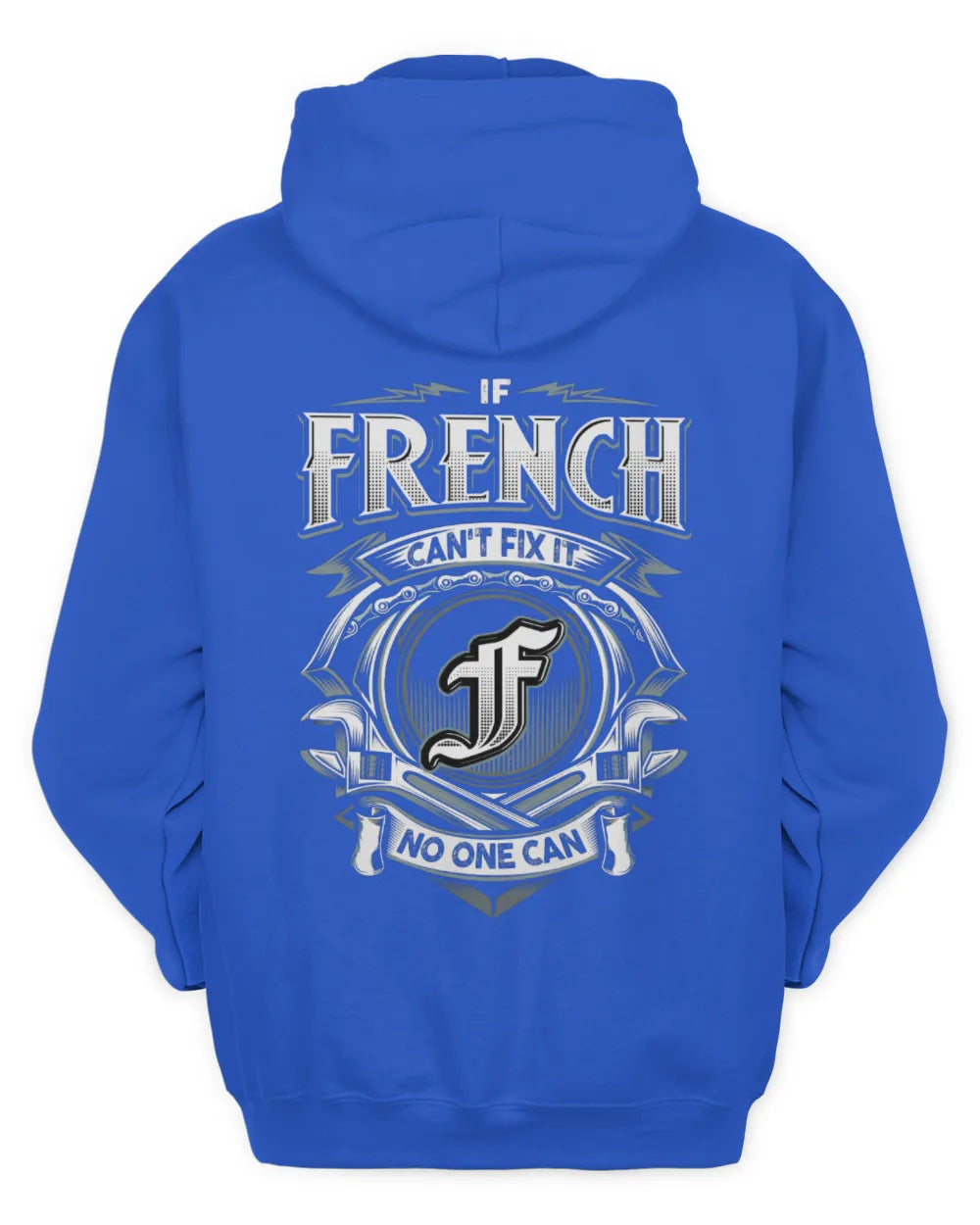 FRENCH AP81-K4-626 - Personalized Ahmed Quote Apparel “If Ahmed Can't Fix It, No One Can” - Unisex Hoodie - Royal