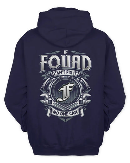 FOUAD AP81-K4-626 - Personalized Ahmed Quote Apparel “If Ahmed Can't Fix It, No One Can” - Unisex Hoodie - Navy