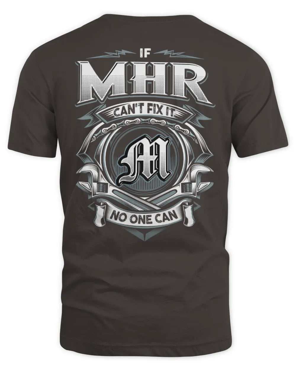 MHR AP81-K4-626 - Personalized Ahmed Quote Apparel “If Ahmed Can't Fix It, No One Can” - Unisex Standard T-Shirt - Dark Chocolate